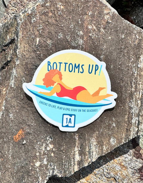 Bottoms Up Sticker