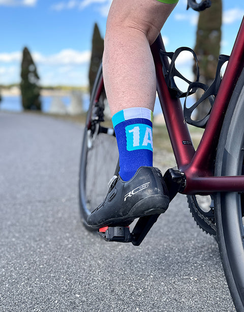 1A Cycling "Coastal Wave" Socks