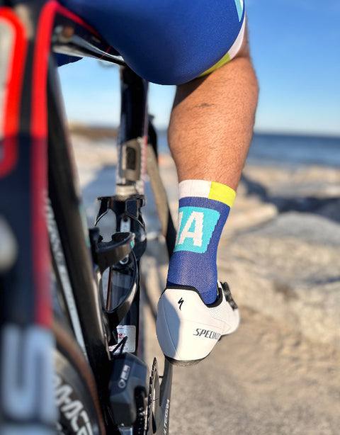 1A Cycling "Coastal Wave" Socks