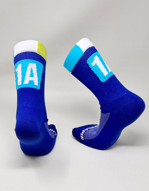 1A Cycling "Coastal Wave" Socks