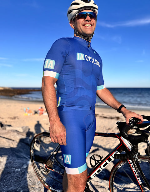 1A Cycling "Coastal Wave" Pro Bib Shorts - MEN