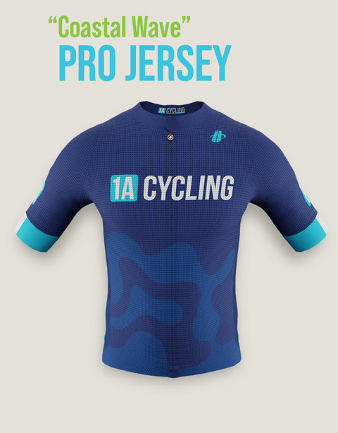 1A Cycling "Coastal Wave" Pro Jersey - LADIES