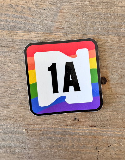 1A Pride Sticker