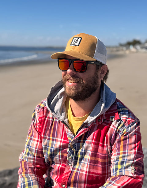 "Tide Watch" Trucker - Latte