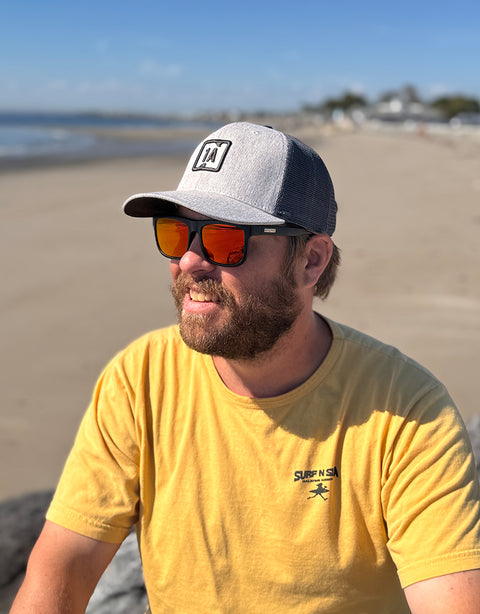 "Tide Watch" Trucker - Grey Heather