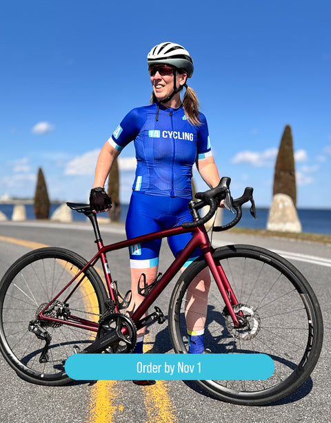 1A Cycling "Coastal Wave" Pro Jersey - WOMEN's HOLIDAY PRE-SALE